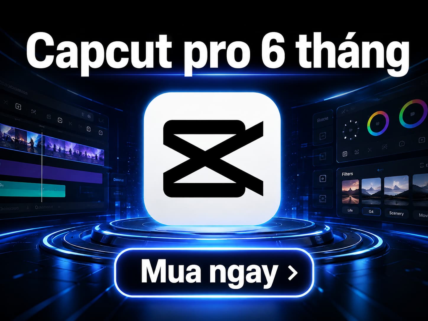 Capcut Pro 6 tháng