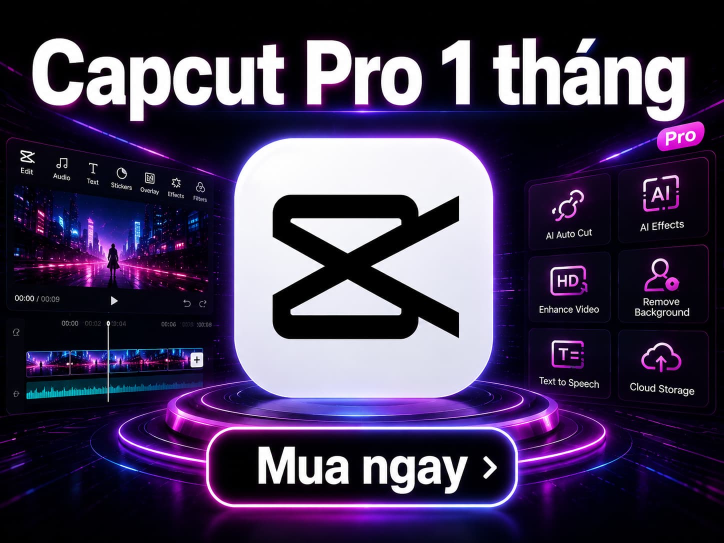 Capcut Pro 30 ngày