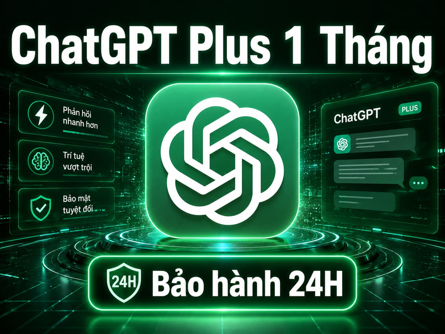 ChatGPT Plus 1 Tháng (Bảo hành 24H)